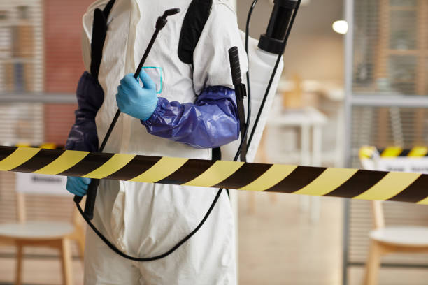 Professional Biohazard technician working in Oak Hill, FL